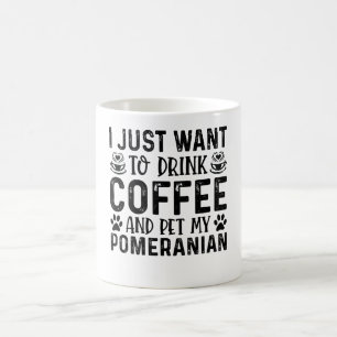 Ik wil mijn Pomeranian aaien Koffiemok