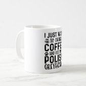 Ik wil mijn Poolse windhond aaien Koffiemok (Voorkant links)