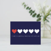 Ik wil mijn resterende leven met je doorbrengen briefkaart (Staand voorkant)