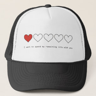 Ik wil mijn resterende leven met je doorbrengen trucker pet