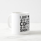 Ik wil mijn Shih Tzu aaien Koffiemok (Voorkant links)