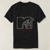Ik wil mijn tv-neon t-shirt (Design voorkant)