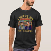 Ik wil mijn vaders platen Retro  Sunset T S T-shirt (Voorkant)