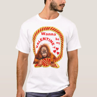 Ik wil mijn Valentijn zijn. Fijne Valentijnsdag T-shirt