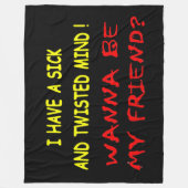 IK WIL MIJN VRIEND ZIJN FLEECE DEKEN (Voorkant)