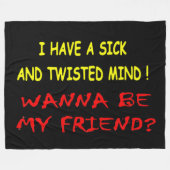 IK WIL MIJN VRIEND ZIJN FLEECE DEKEN (Voorkant (Horizontaal))
