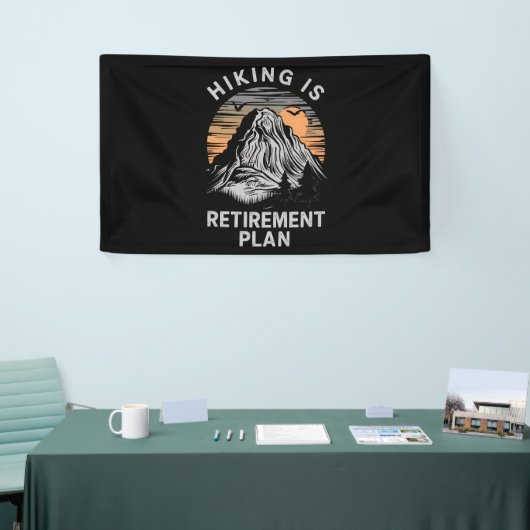 Ik wil m'n pensioenplan... spandoek (Beurs)