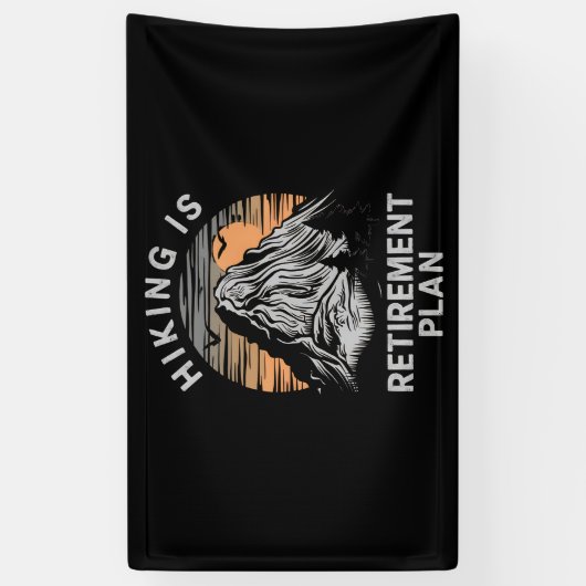 Ik wil m'n pensioenplan... spandoek (Verticaal)