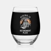 Ik wil m'n pensioenplan... wijnglas zonder voet (Voorkant)