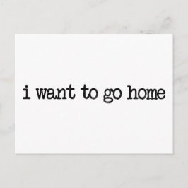 ik wil naar huis briefkaart