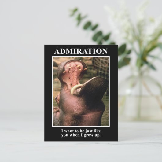 Ik wil net als jij zijn als ik groot ben briefkaart (Staand voorkant)