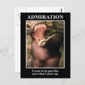 Ik wil net als jij zijn als ik groot ben briefkaart (Voorkant / Achterkant)