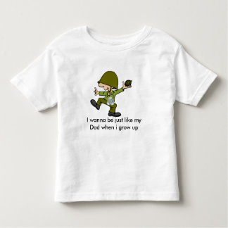 Ik wil net als mijn vader zijn als ik... kinder shirts