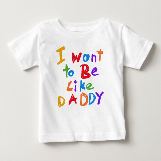Ik wil net als papa T-shirt zijn (Voorkant)