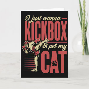 Ik Wil Net Kickboksen En Mijn Kat Aaien Karate Kic Kaart