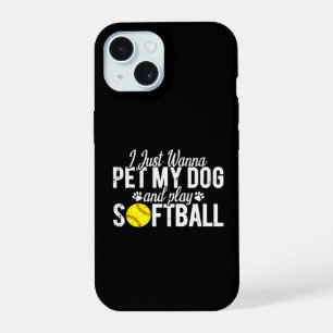 Ik Wil Net Mijn Hond Aaien En Softbal Spelen iPhone 15 Case