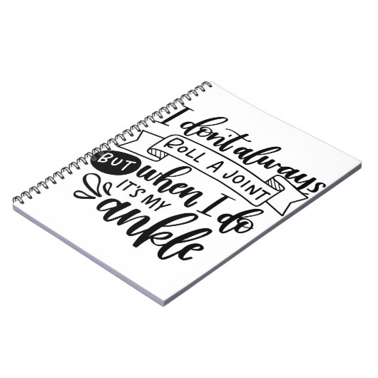 Ik wil niet altijd een gewricht notitieboek (Linkerzijde)