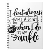 Ik wil niet altijd een gewricht notitieboek (Voorkant)