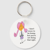 Ik wil niet bossy zijn sleutelhanger (Voorkant)