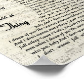 Ik wil niet dat er een song Lyric is. Poster (Hoek)