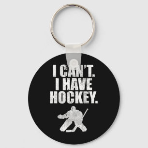 Ik wil niet dat ik heb hockey Funny Schattige Gift Sleutelhanger