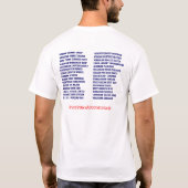 Ik wil niet dat je het voor- en achterste T-shirt (Achterkant)