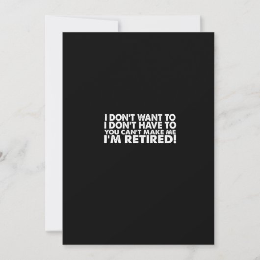 Ik wil niet dat je me niet kunt maken kaart (Voorkant)