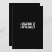 Ik wil niet dat je me niet kunt maken kaart (Voorkant / Achterkant)