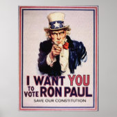 Ik wil niet dat je tegen RON PAUL gaat stemmen...  Poster (Voorkant)