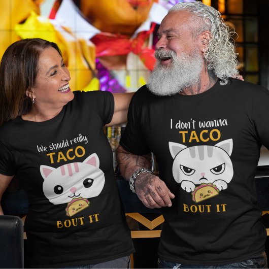 Ik wil niet dat Taco het T-Shirt uitdeelt.