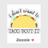 Ik wil niet met hem praten. sticker (Vel)