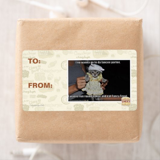 Ik wil niet naar een dansfeest etiket (Insitu)