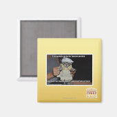 Ik wil niet naar een dansfeest magneet (Voorkant / Achterkant)