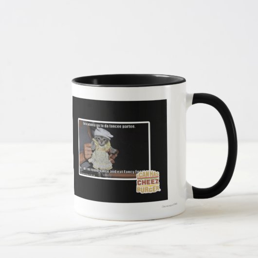 Ik wil niet naar een feest gaan mok (Rechts)