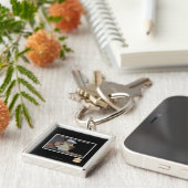 Ik wil niet naar een feest gaan sleutelhanger (Zijkant)