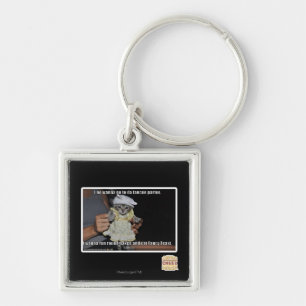 Ik wil niet naar een feest gaan sleutelhanger