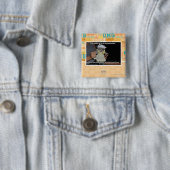 Ik wil niet naar een feest gaan vierkante button 5,1 cm (In situ)