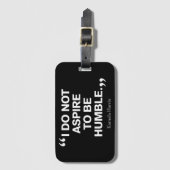 Ik wil niet nederig zijn citaat Kamala Harris Bagagelabel (Voorkant (verticaal))