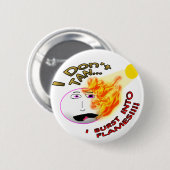 Ik wil niet... ronde button 5,7 cm (Voorkant /achterkant)