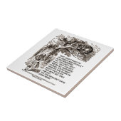 Ik wil niet tussen Mad Mensen Alice Cheshire gaan. Tegeltje (Zijkant)