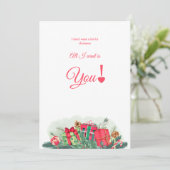 Ik wil niet veel voor kerstkaarten bedankkaart (Staand voorkant)