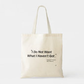 Ik wil niet wat ik niet heb tote bag (Achterkant)