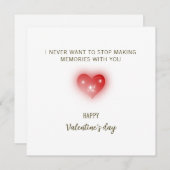 Ik wil nooit stoppen met het maken van herinnering (Voorkant / Achterkant)