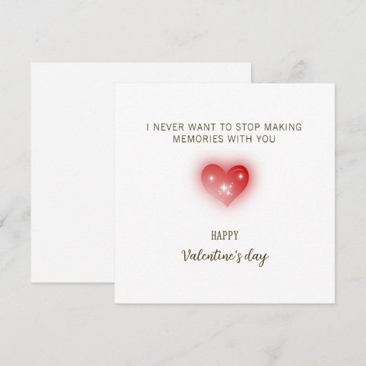 Ik wil nooit stoppen met het maken van herinnering (Voorkant / Achterkant)