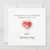 Ik wil nooit stoppen met het maken van herinnering (Voorkant)