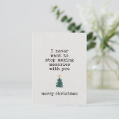 Ik wil nooit stoppen met het maken van herinnering briefkaart (Staand voorkant)