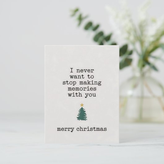 Ik wil nooit stoppen met het maken van herinnering briefkaart (Staand voorkant)