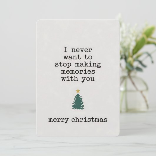 Ik wil nooit stoppen met het maken van herinnering kaart (Staand voorkant)