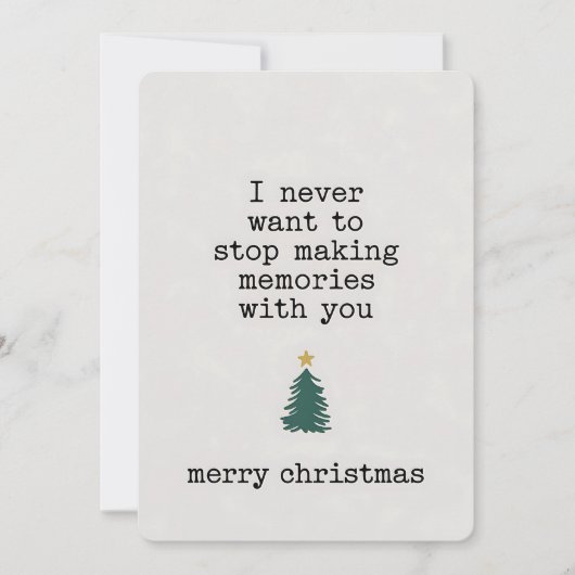 Ik wil nooit stoppen met het maken van herinnering kaart (Voorkant)