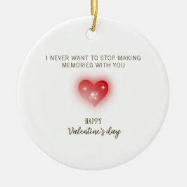 Ik wil nooit stoppen met het maken van herinnering keramisch ornament